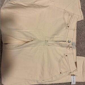 PacSun Cream Straight Leg Jeans